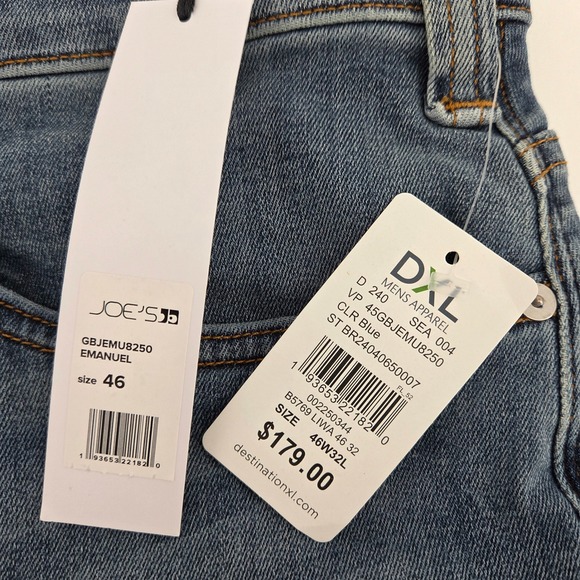 Joes Jeans The Brixton Mens 46x32 Blue Straight Narrow Stretch Denim - Picture 3 of 9